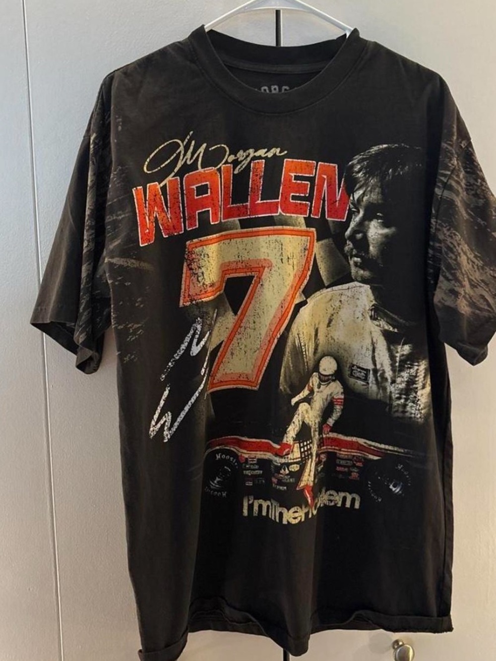 Official Morgan Wallen Stock Car Shirt (Limited Edition) Sz large  SOLD OUT